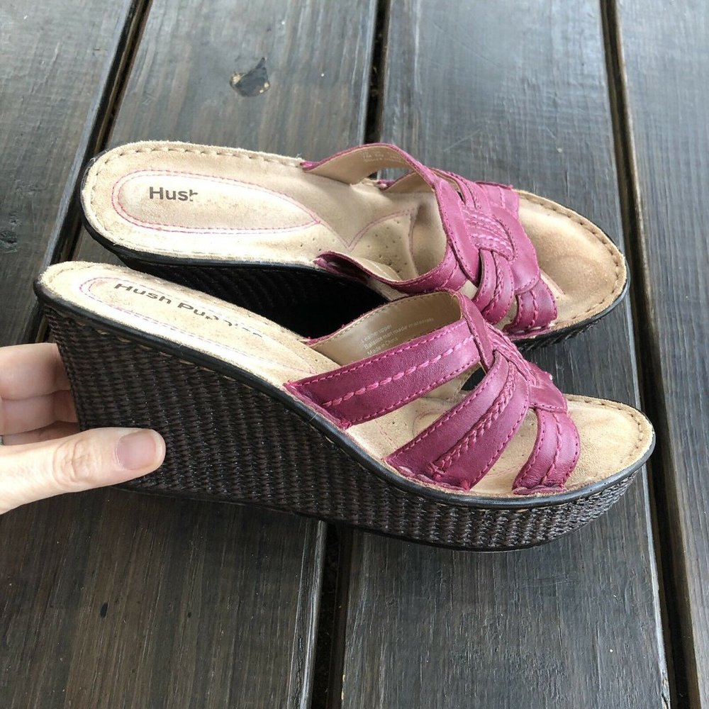 Women’s Hush Puppies Wedge Sandals Shoes Size 7 - Picture 2 of 8